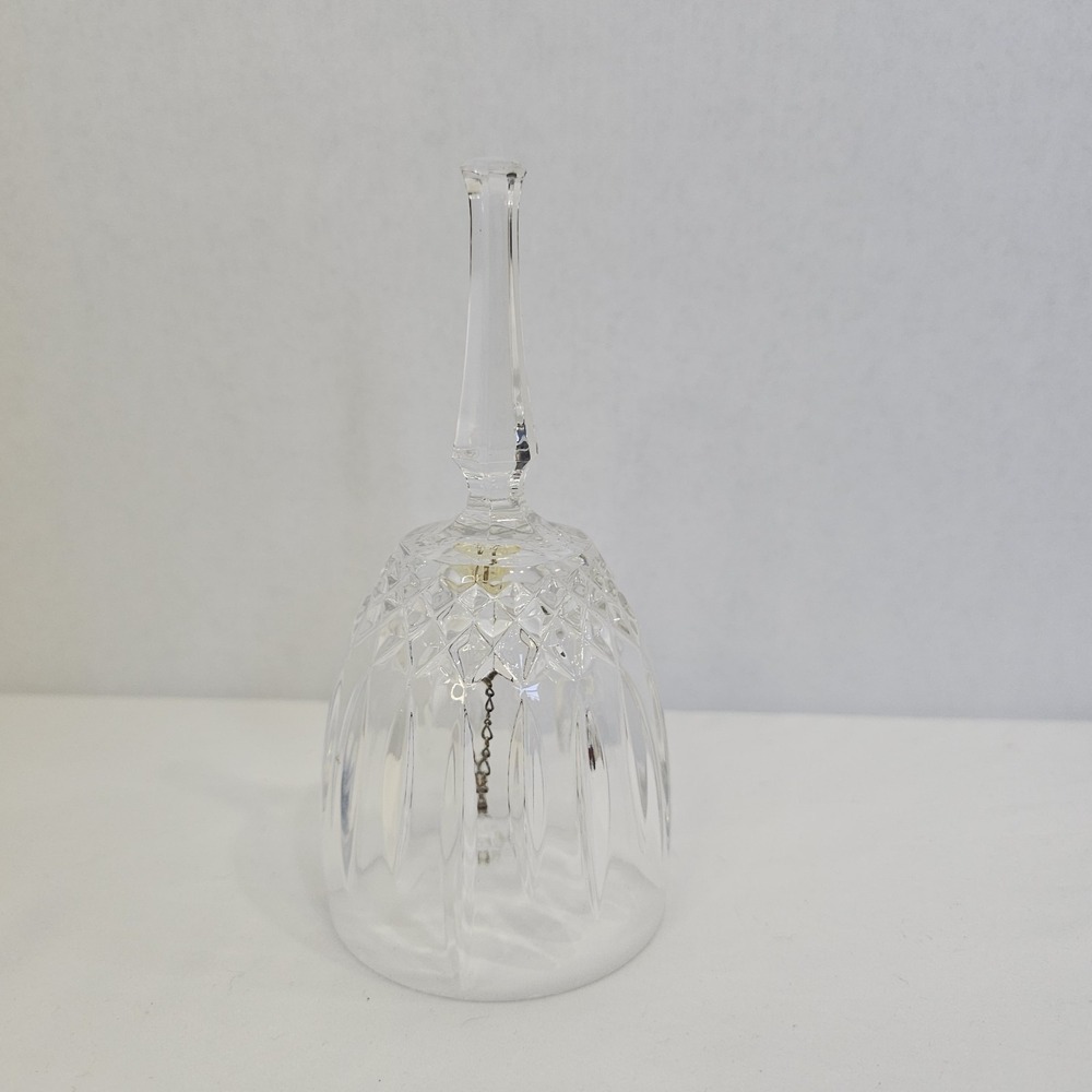 6 Inch Crystal Dinner Bell‎ with Octagon Handle  - Crystal Center